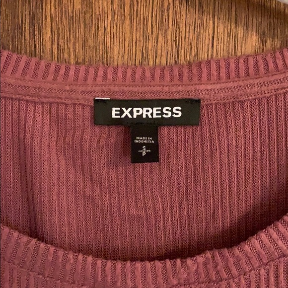 Express Small long sleeve blush lined sweater - Picture 2 of 3